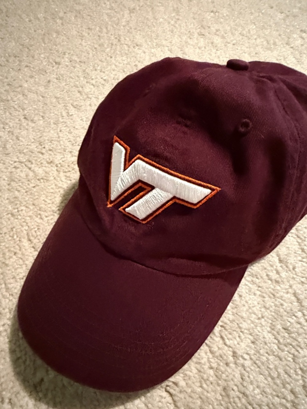 Virginia Tech Orange Short Sleeve Tee - MaroonVT Hat Combo - Picture 5 of 9